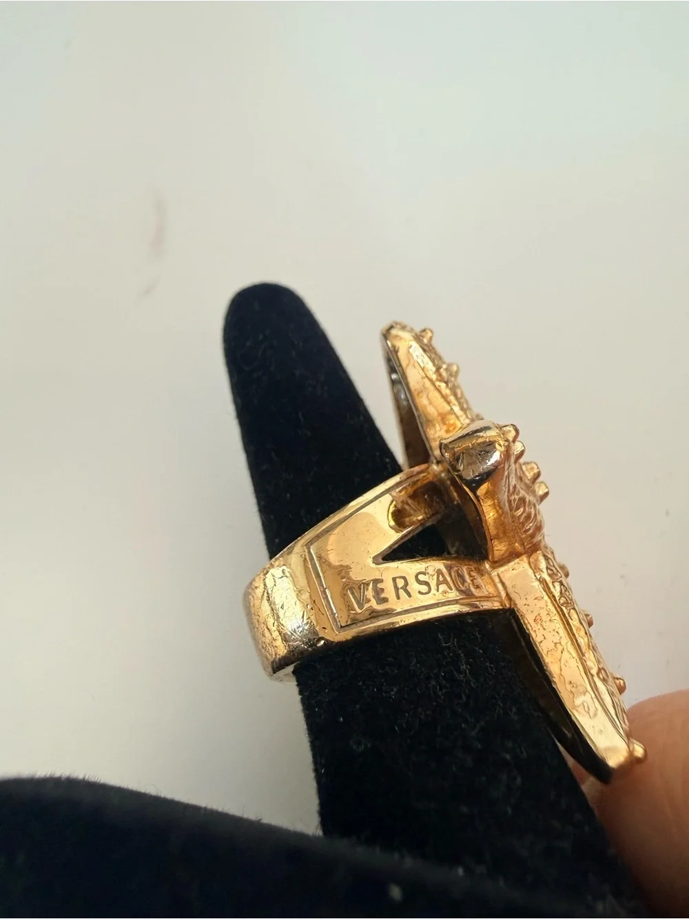 Versace Gold Starfish Cocktail Ring Size 6